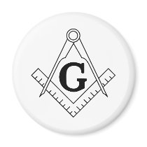 The Square and Compasses Freemasonry Symbol Magnet