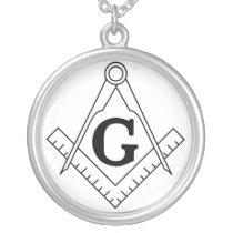The Square and Compasses Freemasonry Symbol Necklaces