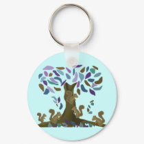 The Squirrel's Treehouse keychains by Coconutzoo The Squirrel's Treehouse keychains