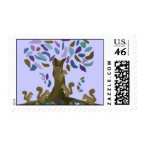 The Squirrel's Treehouse Stamp