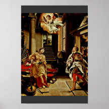 The St. Cecilia And St. Valerian By Orsi Lelio (Be Poster