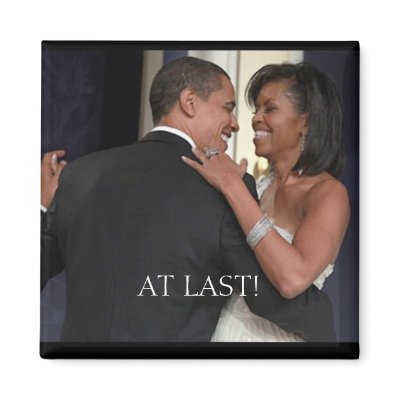 The !st Couple , The 1st dance, AT LAST! Fridge Magnet by cocodalo