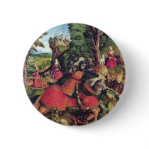 The St. George Fighting The Dragon By Beck Leonhar Pinback Button