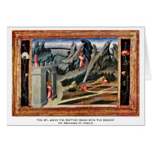 The St. John The Baptist Goes Into The Desert Card