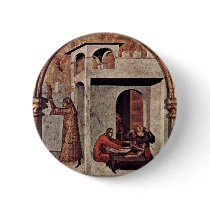 The St. Louis Of Toulouse Crowned His Brother Robe Pinback Button