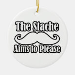 The Stache aims to please Christmas Tree Ornaments