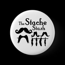 The Stache Stash buttons