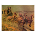 The Stage Coach by John Borein, Vintage Cowboys Invitations