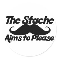 The Stahce Aims to Please Round Stickers