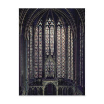 The stained glass window postcards