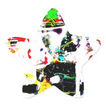 The star green heart sticker