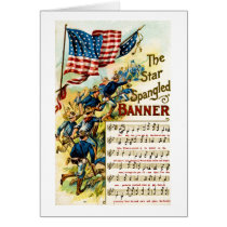 The Star Spangled Banner 1908 Greeting Card