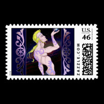 The Stargazer Postage Stamps by Azodnem The Stargazer Postage Stamps