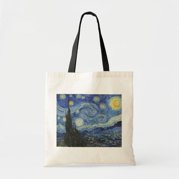 The Starry Night, June 1889 (oil on canvas) Budget Tote Bag