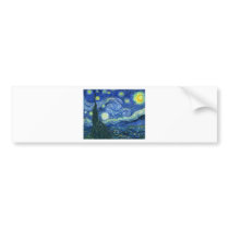 The Starry Night - Vincent van Gogh (1889) Bumper Stickers
