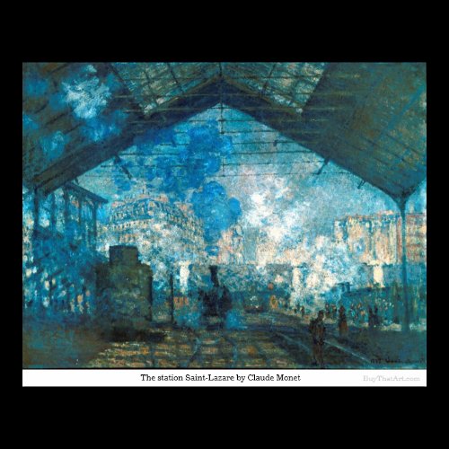 The station Saint-Lazare by Claude Monet Posters