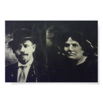 The stationmaster and his wife. posters