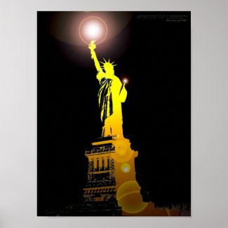 The Statue of Liberty, New York, USA print