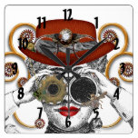the steampunk funk funky guy wallclocks