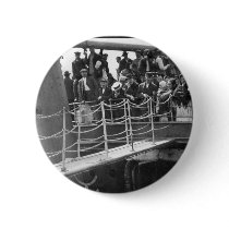 The Steerage - Immigration Ship Vintage 1907 Button