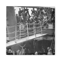 The Steerage - Immigration Ship Vintage 1907 Refrigerator Magnet