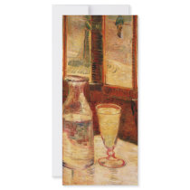 The Still Life with Absinthe by Vincent van Gogh Personalized Rack Card