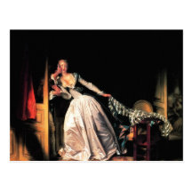 The Stolen Kiss by Jean-Honore Fragonard Postcard