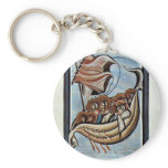 The Storm At Sea By Meister Des Hitda-Evangeliars Key Chains