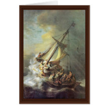 The Storm On The Sea Of Galilee. By Rembrandt Van Card