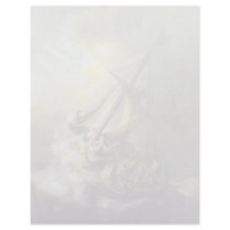The Storm On The Sea Of Galilee. By Rembrandt Van Letterhead