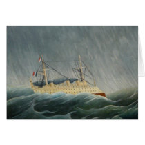 The Storm Tossed Vessel Greeting Card