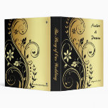 "The Story of Our Wedding" Gold Floral Binder