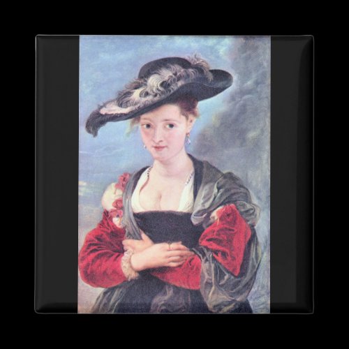 The straw hat by Paul Rubens Magnets
