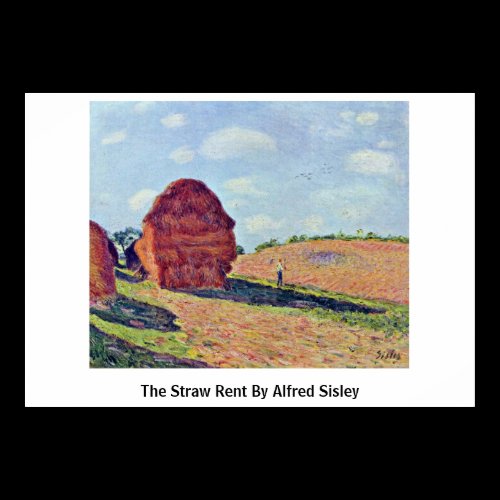The Straw Rent By Alfred Sisley Print