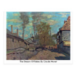 The Stream Of Robec By Claude Monet Post Card