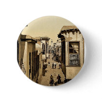 The street called straight, Damascus, Holy Land, ( Pinback Button