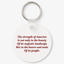 The strength of America keychains