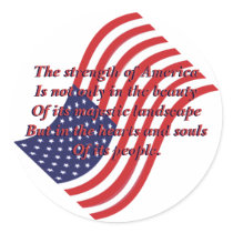 The strength of America stickers by atouchofelegance The strength of America stickers