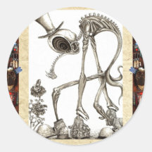 The stroll framed round stickers
