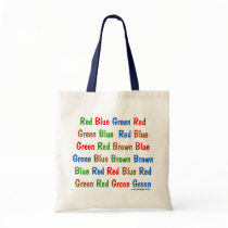 The Stroop Test Canvas Bags
