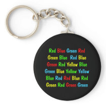The Stroop Test keychains