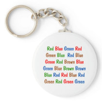 The Stroop Test Key Chains