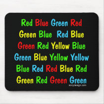 The Stroop Test Mouse Pads