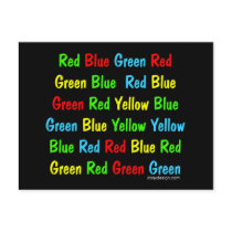 The Stroop Test Postcards
