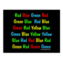 The Stroop Test Postcards