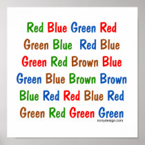 The Stroop Test Poster