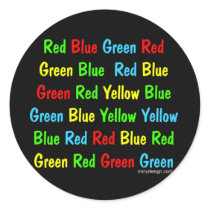The Stroop Test Stickers
