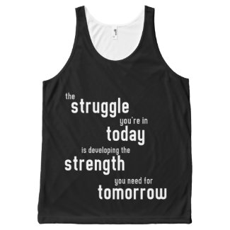 The struggle you're in today developing strength All-Over print tank top