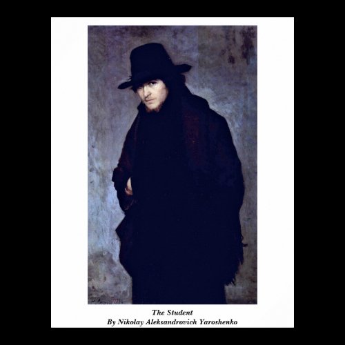 The Student By Nikolay Aleksandrovich Yaroshenko Posters