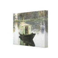 The Studio Boat by Claude Monet Wrapped Canvas wrappedcanvas